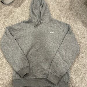 Nike Mens Hoodie, Grey, Medium